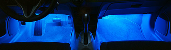 Подсветка ног в автомобиле