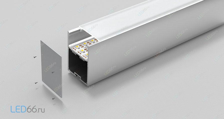 Накладной профиль для светодиодной ленты  MEGA DC 50x70