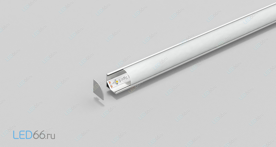 Угловой профиль для светодиодной ленты  COMFORT V45 16x16