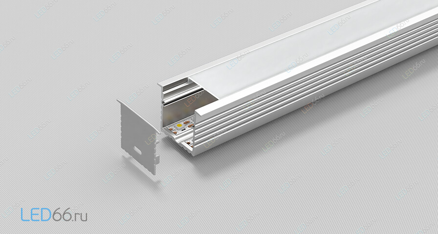 Встраиваемый профиль для светодиодной ленты  POWER FL 35x35