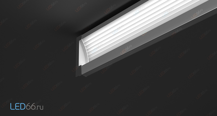 Встраиваемый профиль для светодиодной ленты  SOFFIT LINE FL 18x64