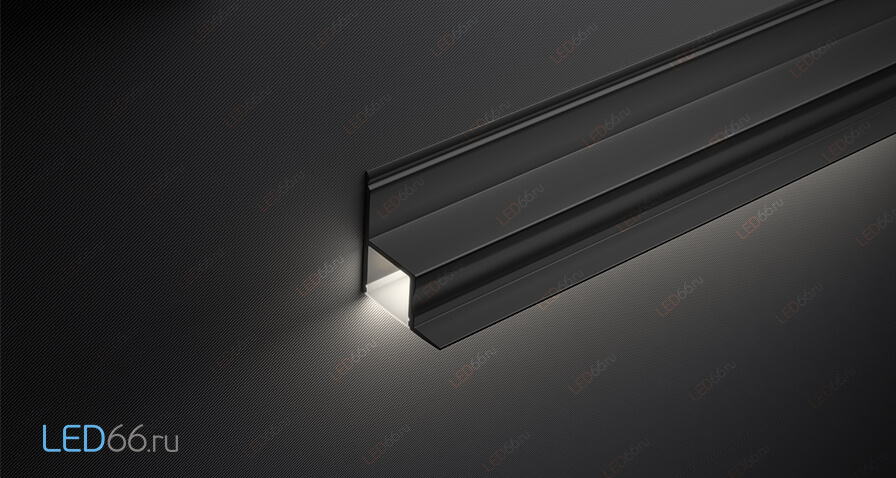 Встраиваемый профиль для светодиодной ленты  SOFFIT LINE FL 38x45