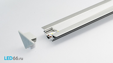 Угловой профиль для светодиодной ленты  MICRO V45 22x22
