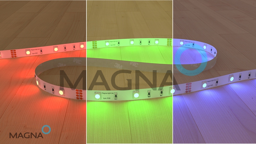 RGB светодиодная лента Magna Magna RGB включенная